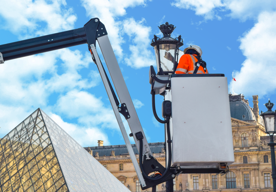 Maintenance éclairage Louvre